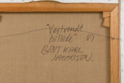 Bent Karl Jacobsen Vestvendt Billede Painting by Bent Karl Jacobsen
