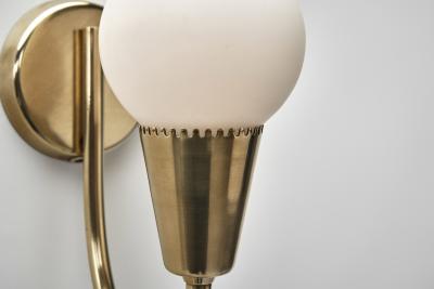 Bent Karlby Pair of Brass Wall Lamps by Bent Karlby Attr for Lyfa Denmark Mid 20th C