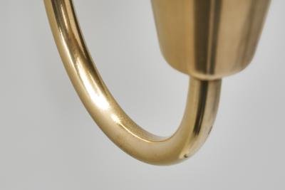 Bent Karlby Pair of Brass Wall Lamps by Bent Karlby Attr for Lyfa Denmark Mid 20th C