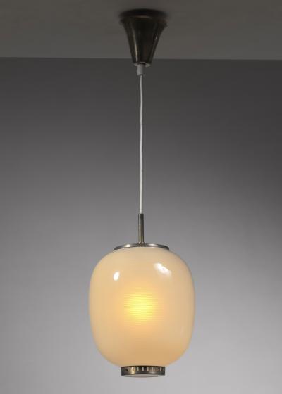 Bent Karlby Rare Bent Karlby striped glass pendant