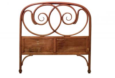 Bentwood Double Scroll Beech Twin Bed