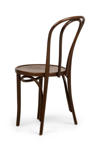 Bentwood Hairpin Scroll Caf Walnut Side Chairs