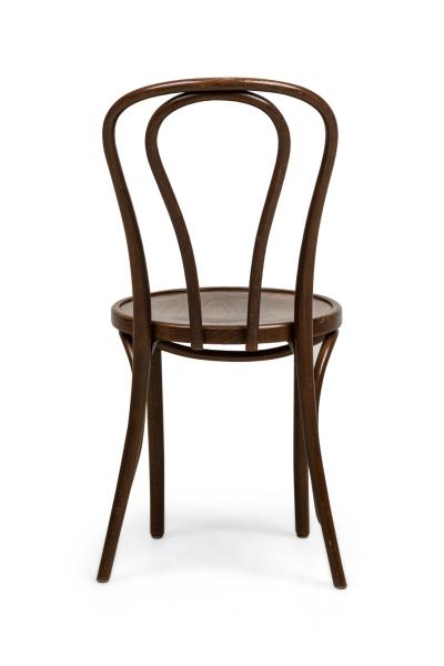Bentwood Hairpin Scroll Caf Walnut Side Chairs