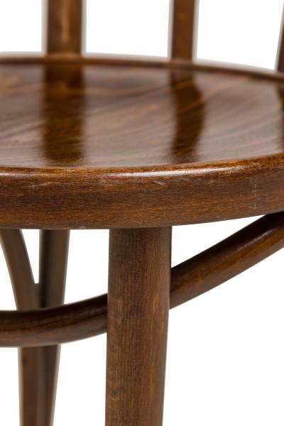 Bentwood Hairpin Scroll Caf Walnut Side Chairs