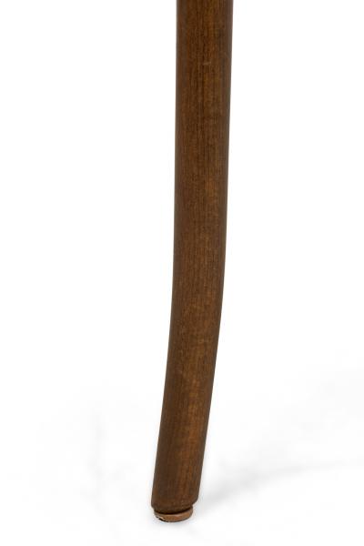 Bentwood Hairpin Scroll Caf Walnut Side Chairs