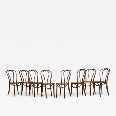 Bentwood Hairpin Scroll Caf Walnut Side Chairs