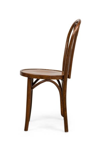 Bentwood Hairpin Scroll Caf Walnut Side Chairs