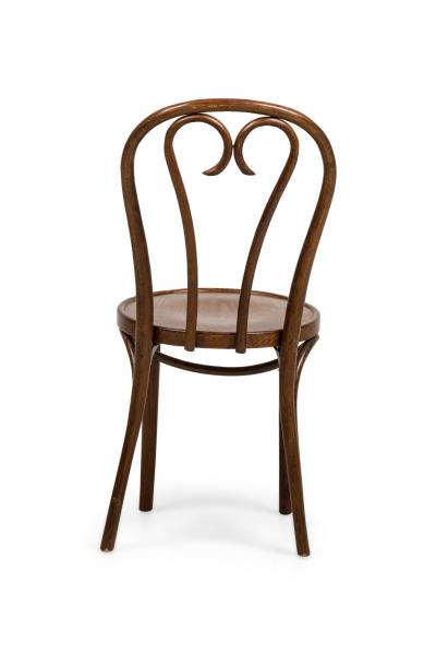 Bentwood Hairpin Scroll Caf Walnut Side Chairs