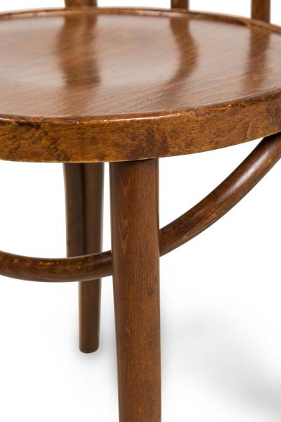Bentwood Hairpin Scroll Caf Walnut Side Chairs