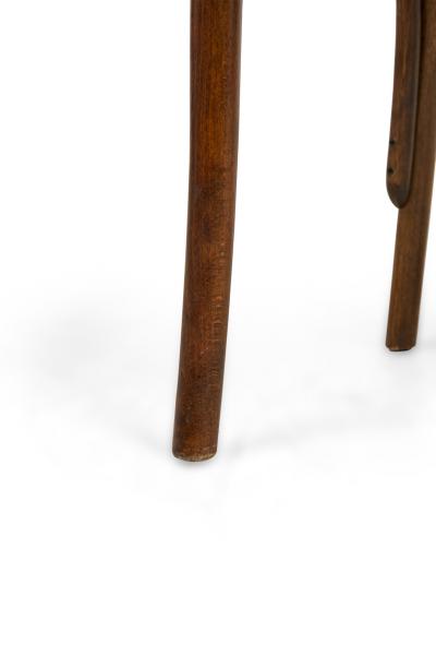 Bentwood Hairpin Scroll Caf Walnut Side Chairs