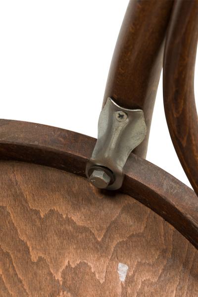 Bentwood Hairpin Scroll Caf Walnut Side Chairs