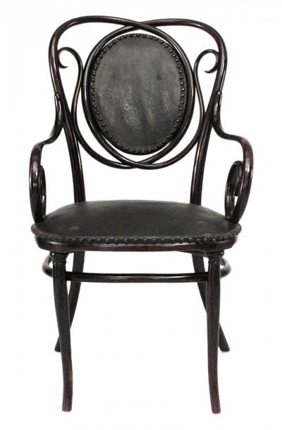 Bentwood Scroll Arm Chair