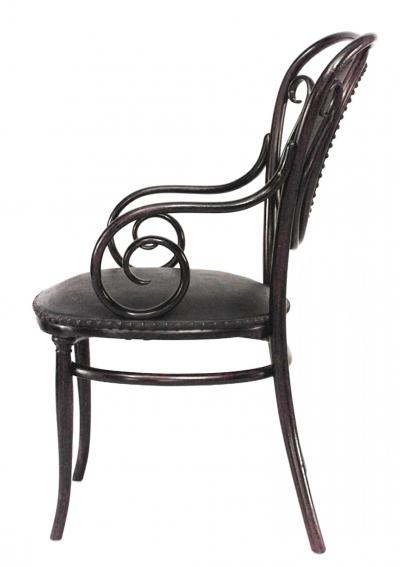 Bentwood Scroll Arm Chair