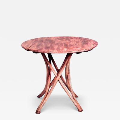 Bentwood Stripped Wooden End Table