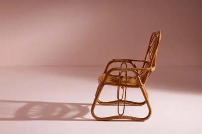 Bentwood Wicker and bamboo Garden or Living Room Set Italian Manufacture 1960s