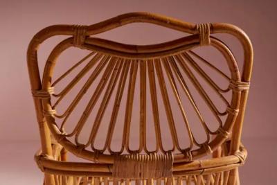 Bentwood Wicker and bamboo Garden or Living Room Set Italian Manufacture 1960s