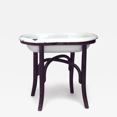 Bentwood and Enamel Bidet