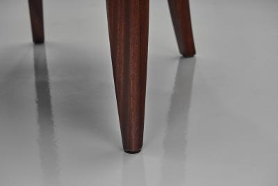 Berg re Style Chair with Purple Upholstery France 1920s