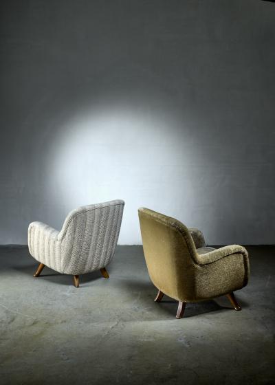 Berga M bler Berga pair of lounge chairs Sweden 1940s