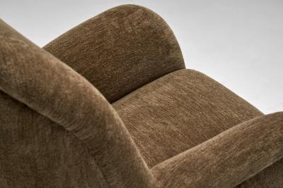 Berga M bler Upholstered Scandinavian Oak Armchair by Berga M bler Sweden 1940s