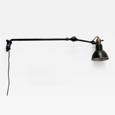 Bernard Albin Gras Modernist Wall Lamp Model 203 by Bernard Albin Gras for Gras Lamp France 1920s