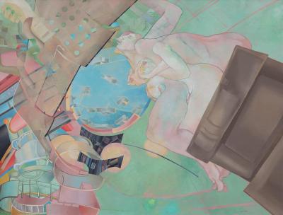Bernard Aptekar For the Megaliths to the Megalopolis Figurative Political Painting