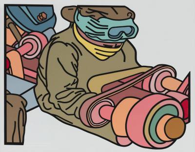Bernard Aptekar Man Into Machine 1983