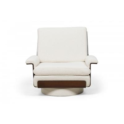 Bernard Brunier for Coulon Mid Century French Rosewood Viborg Armchair