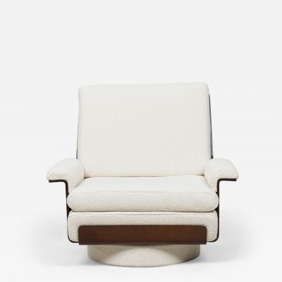 Bernard Brunier for Coulon Mid Century French Rosewood Viborg Armchair