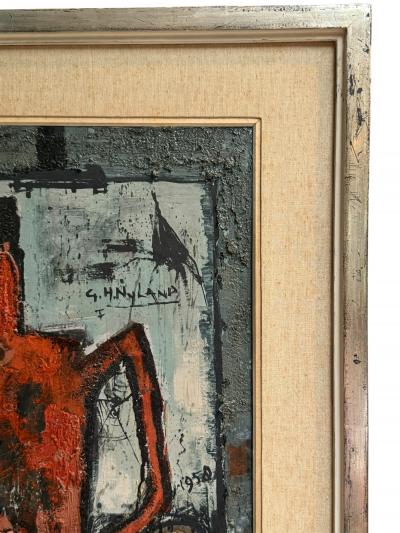 Bernard Buffet MID CENTURY ABSTRACT STILL LIFE IN THE MANNER OF BERNARD BUFFET