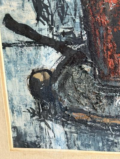 Bernard Buffet MID CENTURY ABSTRACT STILL LIFE IN THE MANNER OF BERNARD BUFFET