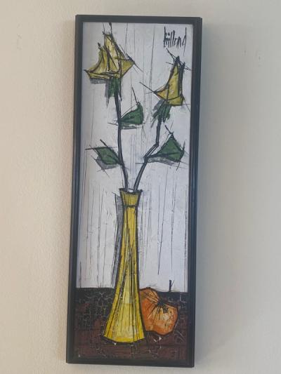 Bernard Buffet MODERNIST STILL LIFE IN THE MANNER OF BERNARD BUFFET