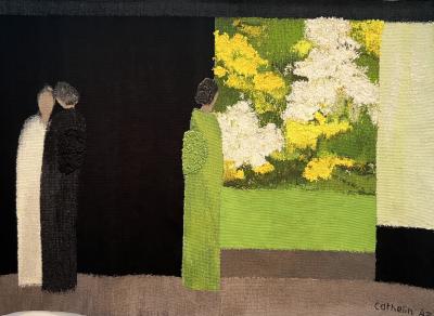 Bernard Cathelin Katsura Black and Green Harmony