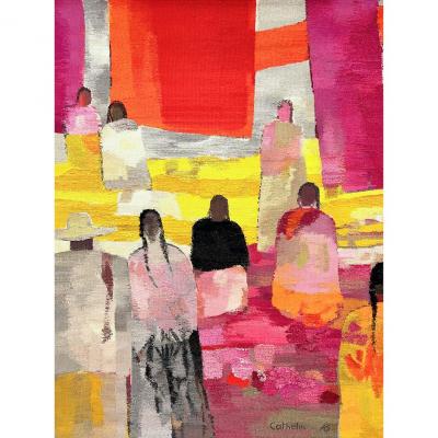 Bernard Cathelin La f te mexicaine