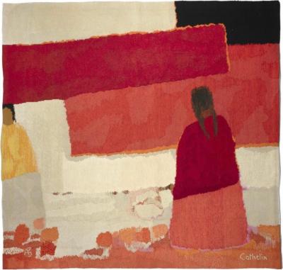 Bernard Cathelin Les Deux Indiennes