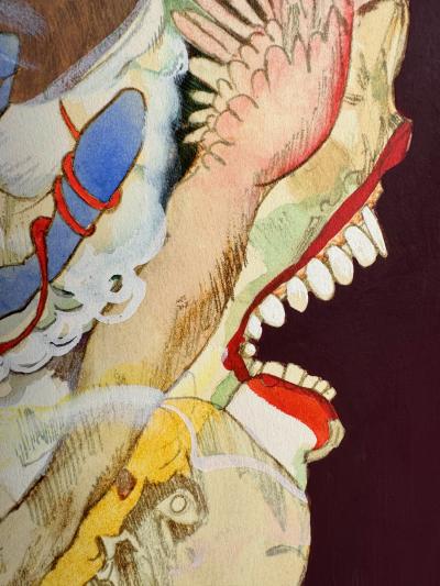 Bernard D Andrea Sci Fi Mind Bending Alien Head with Scary Bulging Eyeball Giuseppe Arcimboldo