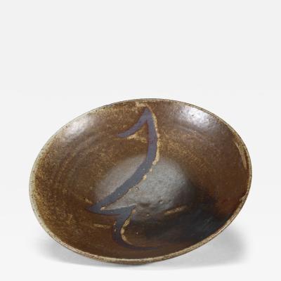 Bernard Howell Leach Bernard Leach attr St Ives Pottery A Japanese inspired reduced stoneware bowl 