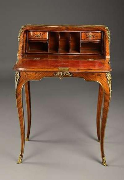 Bernard II Van Risenburgh Superb Louis XV petite secretaire en pente in the manner of BVRB