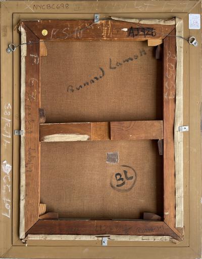 Bernard Lamotte New York City Rainy Night Street Scene in Moody Blue