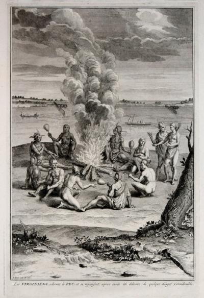 Bernard Picart BERNARD PICART 1673 1733 LES VIRGIENS ADORENT LE FEU ET SES REJOUISENT 