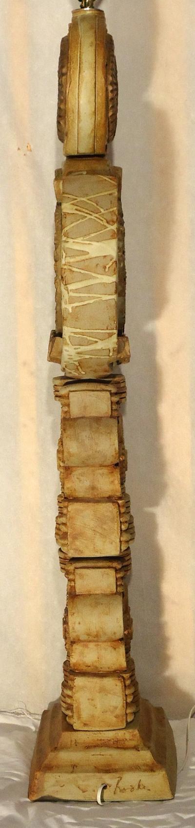 Bernard Rooke Cast Ceramic Studio Floor Lamp by Bernard Rooke British Ceramicist 1973