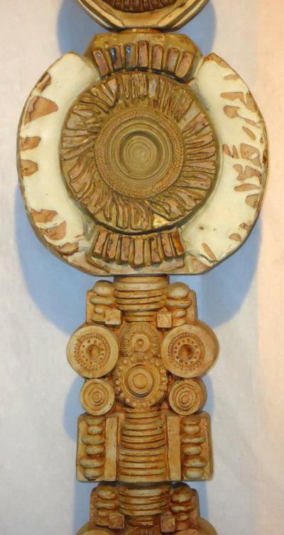 Bernard Rooke Cast Ceramic Studio Floor Lamp by Bernard Rooke British Ceramicist 1973