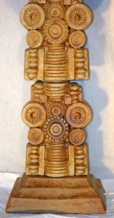 Bernard Rooke Cast Ceramic Studio Floor Lamp by Bernard Rooke British Ceramicist 1973