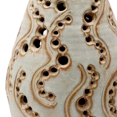 Bernard Rooke Studio Ceramic Lamp with Openwork Effect
