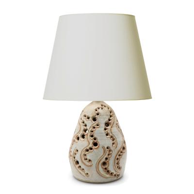 Bernard Rooke Studio Ceramic Lamp with Openwork Effect