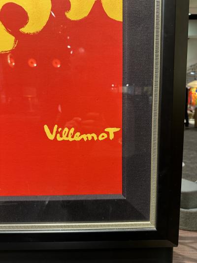 Bernard Villemot Framed Perrier Poster by Bernard Villemot