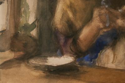 Bernardus Johannes Blommers Bernardus Johannes Bernard Blommers Woman with Child Watercolor 19th Century