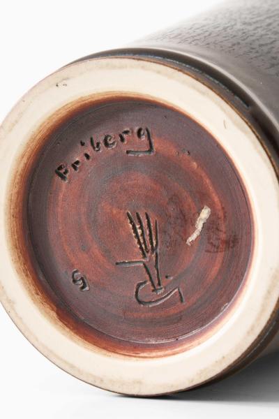 Berndt Friberg Scandinavian Modern Vase in Ceramic by Berndt Friberg 1965