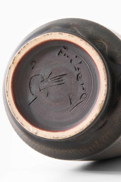 Berndt Friberg Scandinavian Modern Vase in Ceramic by Berndt Friberg 1965