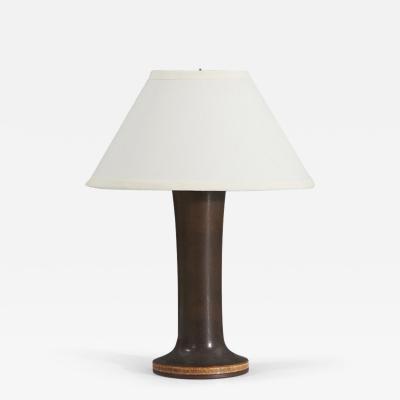 Berndt Friberg Table Lamp in Stoneware for Gustavsberg Sweden 1960s